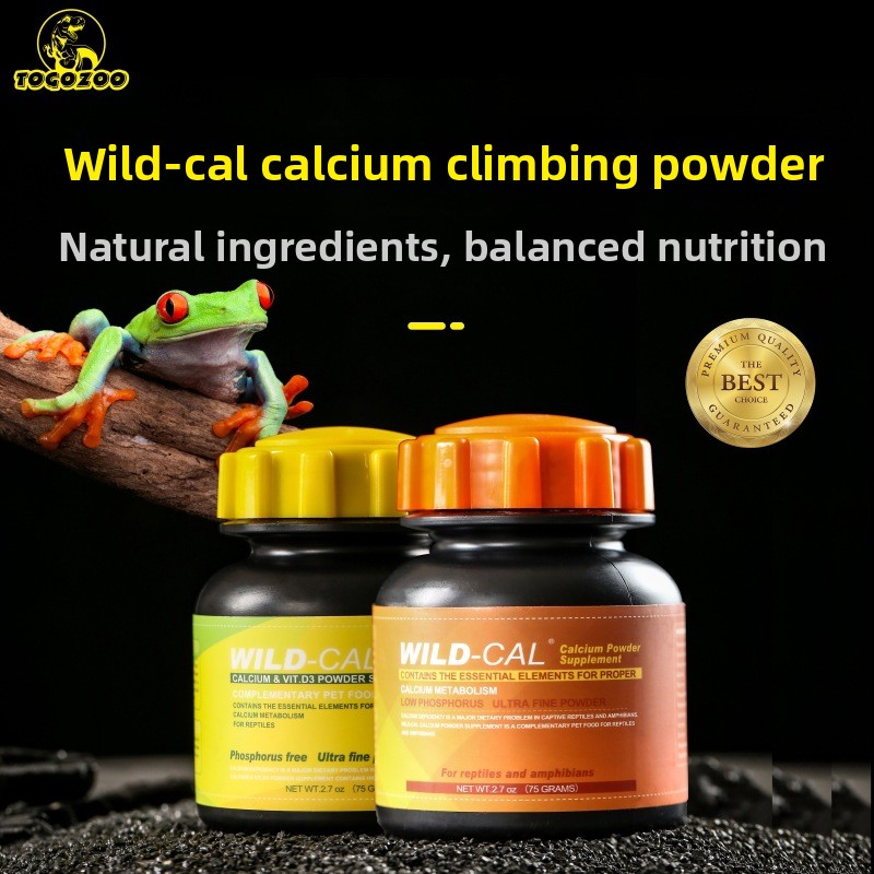 Calcium Powder Reptile - TOGOZOO WILDCAL Reptiel Calciumpoeder met D3-essentieel